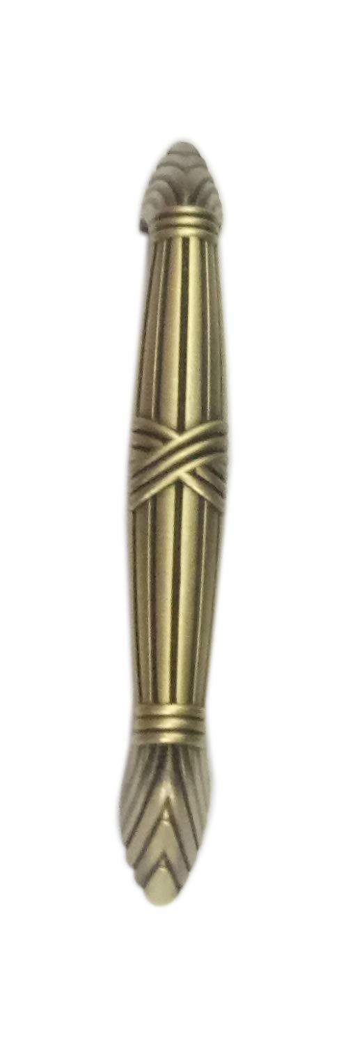 Techlife Accessories Brass Antique Finish X- Design Cabinet Window Pull Handle (Brownish Yellow, 4 inch) -Set of 2 3