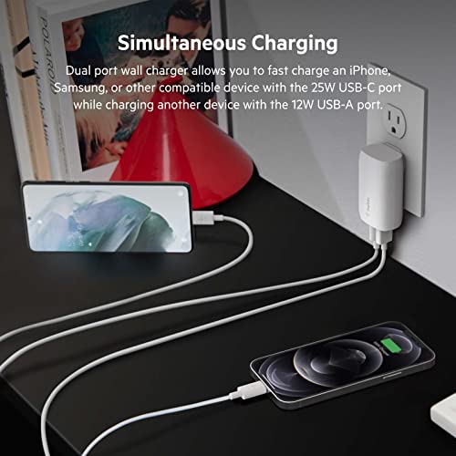 Belkin 37W USB C and USB A Charger Block, PPS Fast Charging - image 2