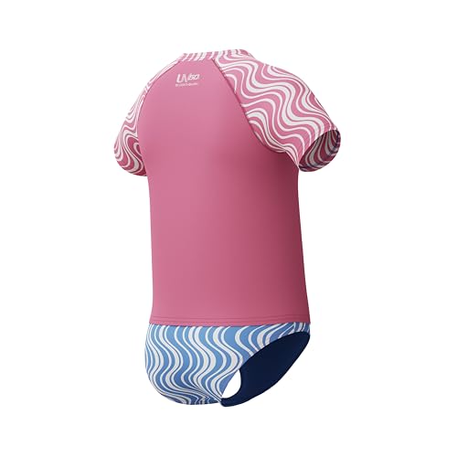 Image of Speedo Girl's Uv Swim Shirt Short Sleeve Rashguard Set
