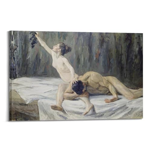 Poster Max Liebermann Samson et Delilah décoration salon 50x75 cm