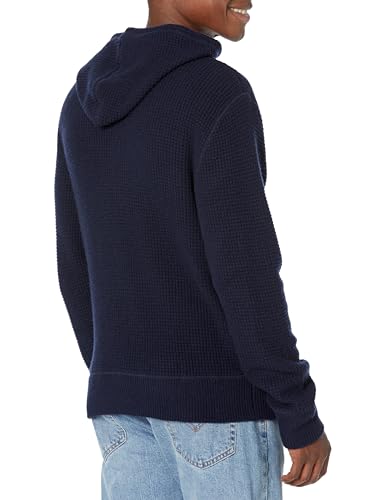 Velvet by Graham & Spencer Men's Shane Long Sleeve Hooded Sweater, Navy2