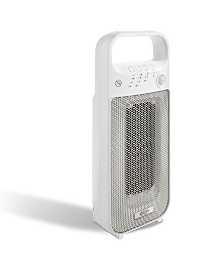 Argoclima DREAM, Calefactor Cerámico Digital, Diseño de Torre, Color Blanco y Gris