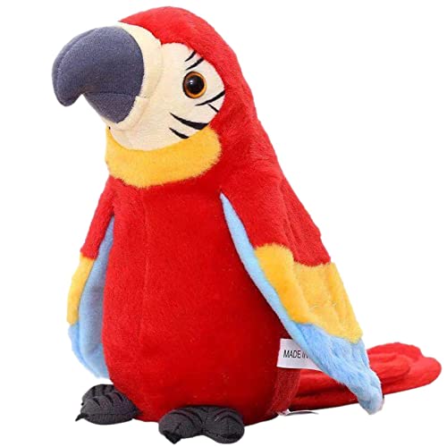 Halatua Loro parlante | Loro parlante Colorido - Loro parlante Repite lo Que Dices, Peluche pájaro Animado electrónico, Juguetes interactivos, Regalo cumpleaños para niñas 7 a 14