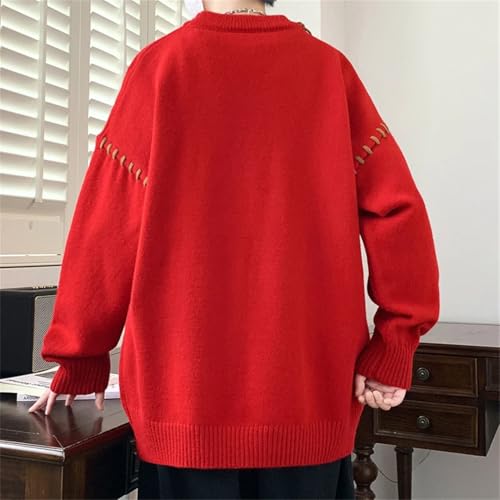 Mens Winter Cashmere Sweater Men Thick Warm Sweaters with Moon Korean Harajuku Christmas Jumpers4