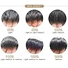 FACE MIRACLE Lace Hair Piece For Men Human Hair Replacement System For Mens Toupee Hairpieces Black Brown Blonde Toupee For Men Hair Unit 8X10#560 5# MEDIUM LIGHT BROWN+60% SYNTHETIC GREY #5