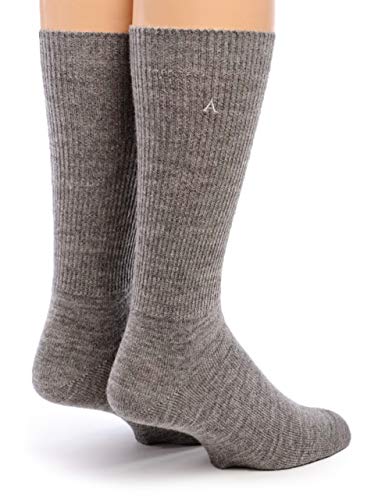 WARRIOR ALPACA SOCKS - Premium Baby Alpaca Wool Dress Socks For Men and Women(Smoke Medium)2