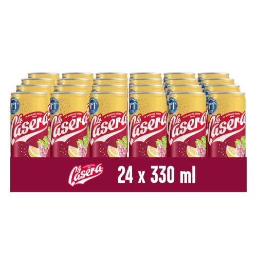 La Casera® Tinto de Verano con Limón - Lata, Pack 24 x 33 cl