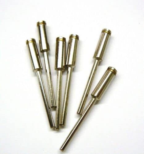 Mini Mandrel Reinforced Miniature 1/8" Screw Mandrels Radial 3/32" Shank Pack of 6 Pcs for Jewelry Making, Hobby and Craft, in Wood Carving and by Model Makers Made in Germany by JTS