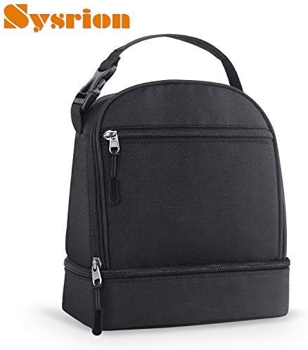 Mini Insulated Lunch Bag - Reusable Lunch Box for Kids, Lunch Cooler Bag for Women Men Kids Work School, Double Insulated Decks Lunchbag/Lunchbox/Cooler Meal Prep Snack Tote Bag