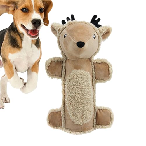 Knkoseia 犬用スqueakyおもちゃ - 可愛いぬ用ぬいぐるみ鳴き声おもちゃ インタラクティブな噛むためのペット用品 | 小型中型大型犬対応 歯磨き機能付きインタラクティブペット用品