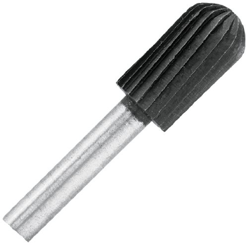 Bosch Vermont American 16671 1/2-Inch by 7/8-Inch Useable Length Domed Cylinder Metal 1/4-Inch Shank Rotary File for Drill