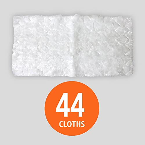 Image of Amazon Basics Heavy Duty Dry Sweeping Cloths, Floor Cleaning, Multi-Surface, Disposable, Trap Dust, Dirt & Pet Hair, Fits Swiffer Sweeper Mop Heads, 44 Count