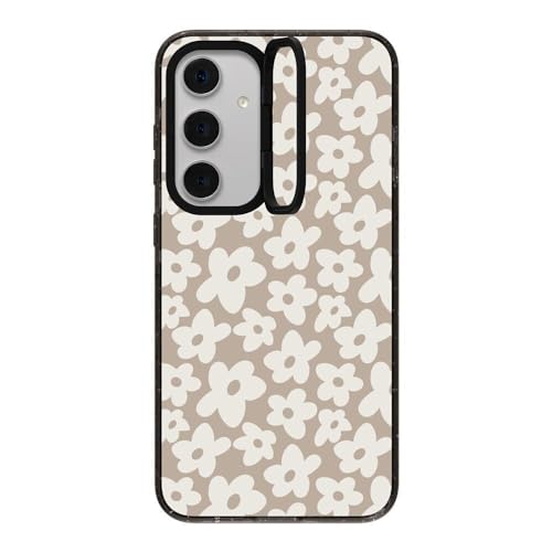Coque Samsung S24 Plus avec anneau Fleur naturelle idéale pour les appels vidéo