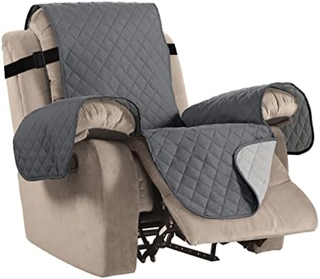 BellaHills Sofa Protectors for Pets/Dogs/Kids Sofa Covers 3 Seater Couch Covers Furniture Protector Covers Soft Quilted with Non Slip Strap Seat Width: 66" | 3 Seater, Khaki/Beige