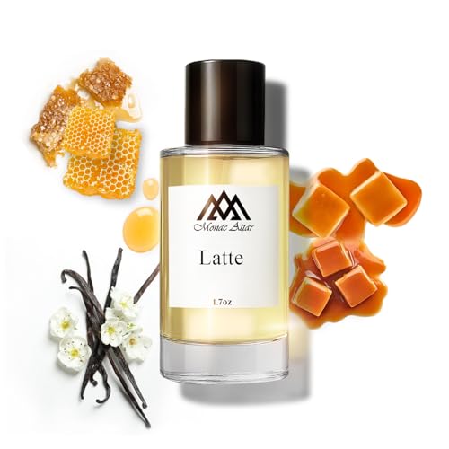 Monac Latte Inspired by Bianco Latte, Eau De Parfum, 1.7oz/50ml, Unisex, Long Lasting Fragrance, Luxury Made Affordable