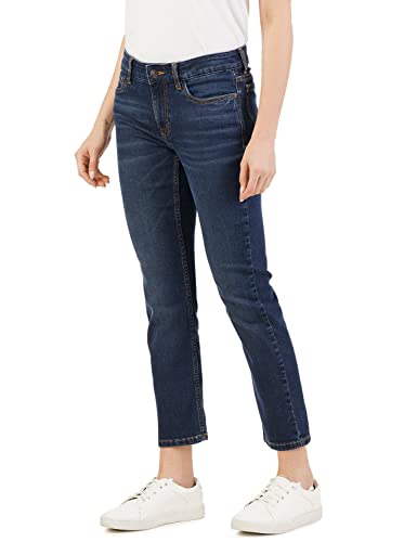 Image of INKD Women's Slim Fit Jeans - Mid-Rise | Cotton Blend | Stretchable | Classic 5 Pocket Styling | Jeans for Women | Women Jeans (Available in Plus Sizes)