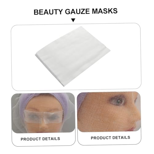 Set de 70 mascarillas faciales de gasa para manejo de piel, delgadas, para uso versátil y belleza miniatura 6