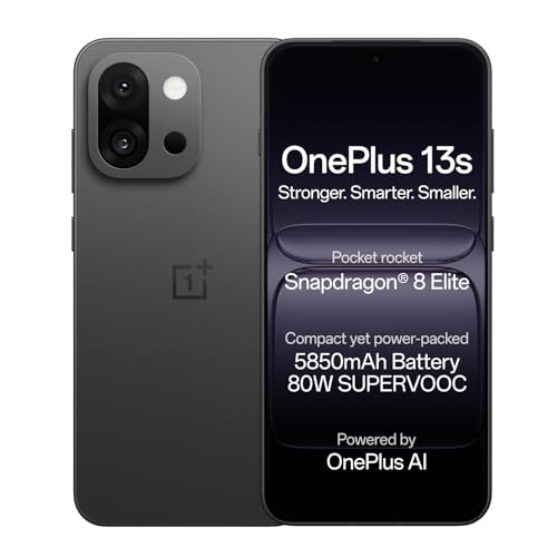 Image of OnePlus 13s | Snapdragon 8 Elite | Smarter with OnePlus AI | Lifetime Display Warranty | 12GB+256GB | Black Velvet