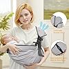 Oblitor Baby Carrier Newborn to Toddler,Adjustable Baby Sling Carrier,Comfortable and Lightweight Toddler Carrier for 25-60 lbs,Ideal for Shopping Travelling #2