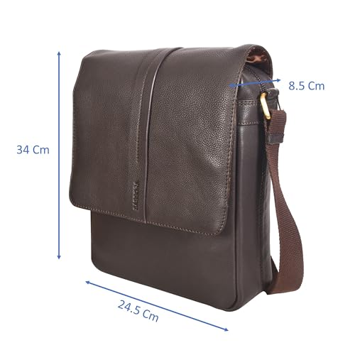 Image of Sassora Genuine Leather Men's Everyday Crossbody Bag /Sling