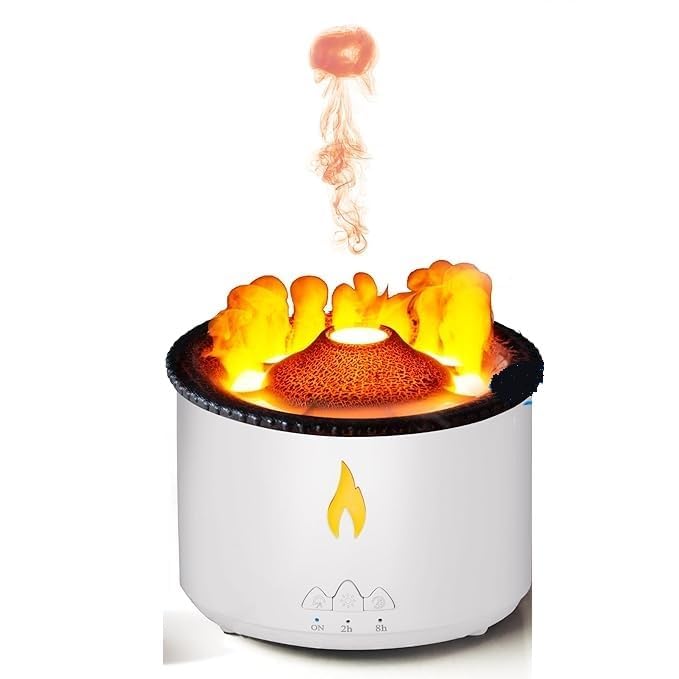 Image of DesiDiya Diffuser for Room Moisture, Aroma Diffuser for Home, Cool Mist Small Quiet Air Humidifier, Ultrasonic Essential Oil Diffuser Electric for Car, Office, Babies, Home, Plant (Volcano)