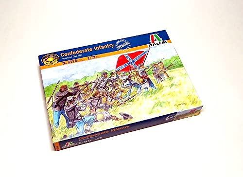 Figurines de collection Italeri 6178 Confederate Infantry 1/72 maquette historique Civil War