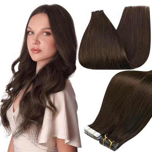 Full Shine 22Inch Tape in Hair Extensions Color 2 Darkest