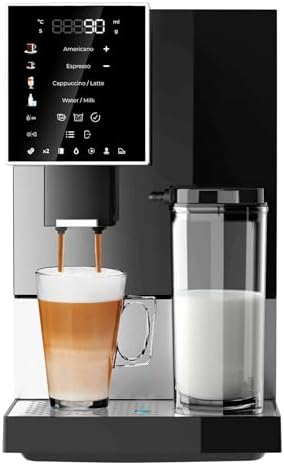 Genérico Cafetera Superautomática Black Silver, 19 Bares, Sistema...