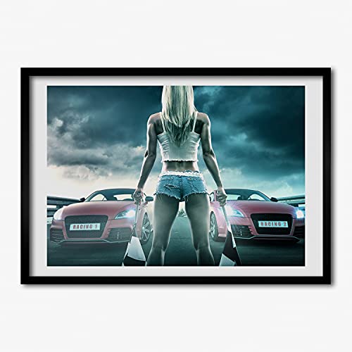 Photo affiche cadre en bois décoratif Tulup 70x50 tableau moderne de peinture