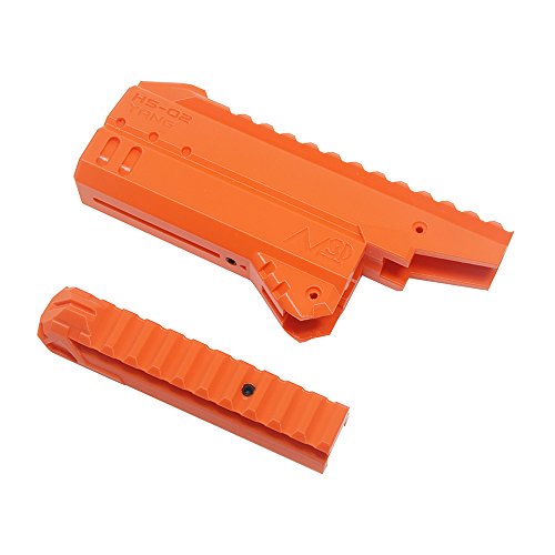 3D Toys 3D Printing Top Rail Front Tube Model HS02 for Nerf Hammer Shot Modify Toy Color Orange