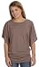 Bella+Canvas Ladies' Flowy Draped Sleeve Dolman Tee - Pebble - L