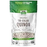 NOW Foods, Organic Tri-Color Quinoa, Gluten-Free, Non-GMO and Allergy-Frirendly, Source of Protein and Iron, 14-Ounce (Packaging May Vary)