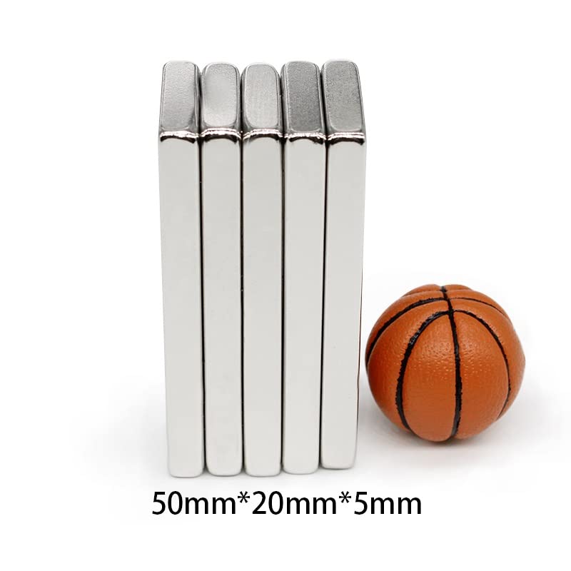 1/2/5/10PCS 50x20x5mm Quadrate Block Rectangular Neodymium 50x20x5 Permanent 50 * 20 * 5 Magnets(5PCS)