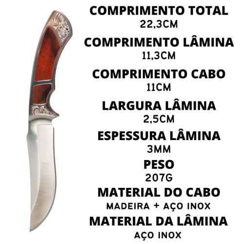 Faca Tática Militar Fulltang Presente Rústico Caça Muito Afiada Com Bainha