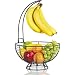 Large Fruit Basket With Banana Hanger- Regal Trunk Rustic French Farmhouse Fruit Bowl With Banana Holder Tree | Vegetable and Fruit Holder With Detachable Banana Stand | Fruit Bowls For The Counter