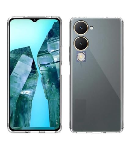 Image of Soft Silicone TPU Flexible Back Cover Compatible with Vivo Y19e