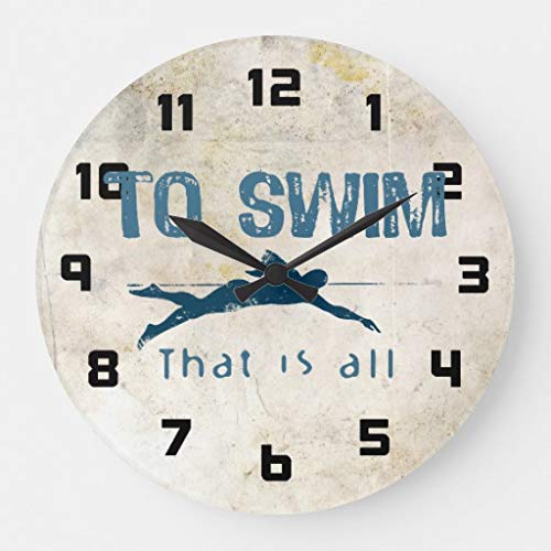 EnjoyHome - EnjoyHome Rustikale Wanduhr, nicht tickend, batteriebetrieben, geräuschlos, dekorative kleine Holzuhr Asiatisch 12 inches Design 6