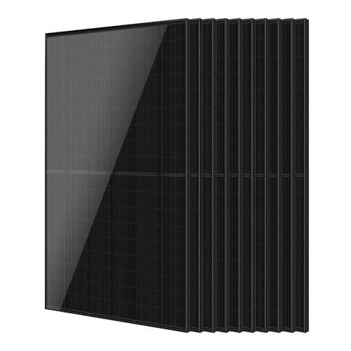 SUNGOLDPOWER UL61730 440W Solar Panel 10PCS,N-Type 16BB,High Efficiency 22.5%,Monocrystalline Class A Cell,Vmp 33.5Vdc for Charging 24V/48Vdc Battery in Solar Systems CEC listed(10*440W Solar Panel)