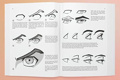 Die Manga-Zeichenschule: Manga-Gesichter zeichnen lernen für Anfänger | Mit einfachen Techniken Schritt für Schritt eigene Charaktere entwickeln – Praxiserprobt & leicht erklärt inkl. 3h Bonus-Videos Taschenbuch – 5. Oktober 2022 - Image 5