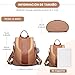 Miss Lulu Mochila Antirrobo de PU para Mujer Imagen de Miss Lulu Mochila Antirrobo de PU para Mujer