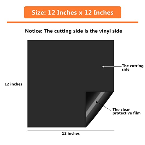 Htvtont Adhesive Vinyl For Cricut-14 Pcs 12" X 12" Matte Permanent Vinyl Bundle, Assorted Colors Permanent Adhesive Vinyl Sheets For Craft Projects #TOP2