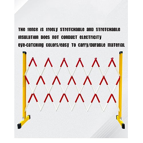 Clôture de sécurité extensible industrielle rouge à roulettes pour chantier - 6