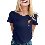 Comfortable fabric: Women's T-shirt is made of high-quality, lightweight cotton material, which is comfortable on the skin and is particularly breathable. It offers you a comfortable feel all day long, ideal for warm summer days. The material is soft...
