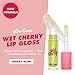 Lime Crime Wet Cherry Lip Gloss, Cherry Slime (Iridescent Lime) - Cherry Scented Lightweight, Plumping & Comfortable Ultra Glossy Sheen That Won't Stick - Long Lasting & Non-Sticky - Vegan Makeup
