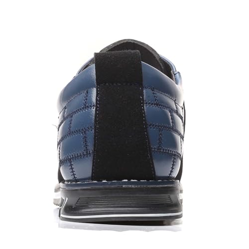 Image of Mens Dress Shoes Casual Business Oxford Derby Orthopedic Leather Shoes Simple Lace-up Walk Loafers Flats Shoes for Men