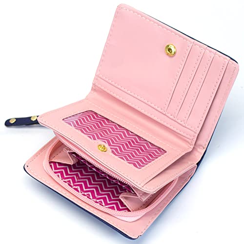 Valentoria® Birthday Gifts For Women's Mini Faux Leather Bifold 3 Cat Design Clutch Wallet (Black) #TOP4