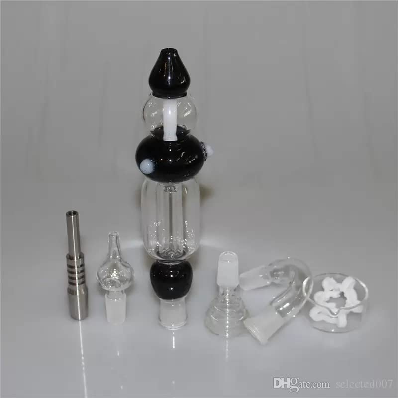 Glas Bongs Hookah Pfeifen Nektar Sammler Kits mit Ti Nagel NC Rauchöl Rig Silikon Wasser Dab Rigs – Bild 4