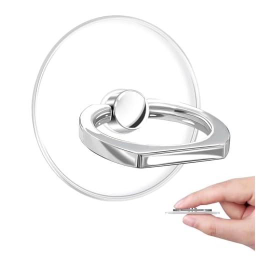 Transparent Ring Grip with Kickstand for Devices