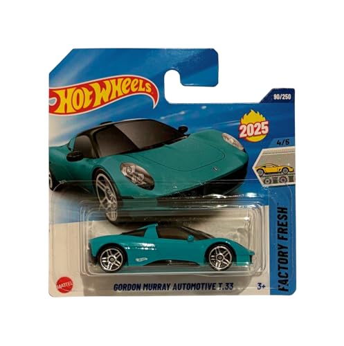 Hot Wheels Gordon Murray T.33 1:64 Turquesa miniatura 1