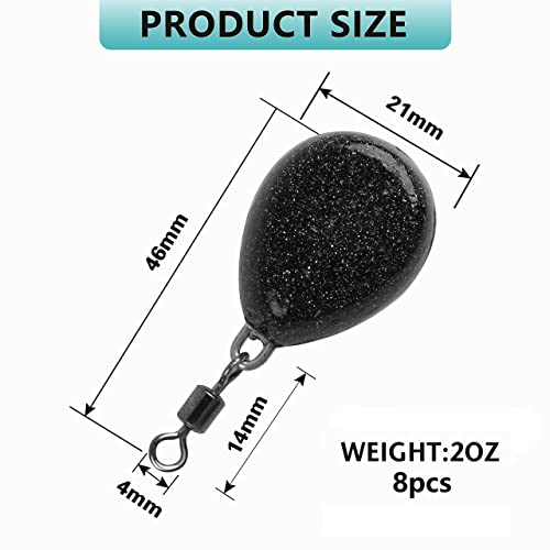 OROOTL Grande piombo da pesca alla carpa, 3 pezzi